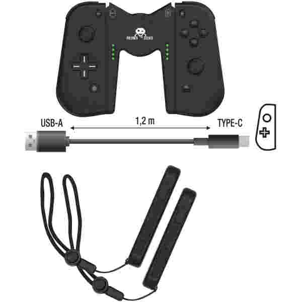 F&G SWITCH JOY-CON BLUETOOTH DUO PRO PACK - ČRNE BARVE - Image 4