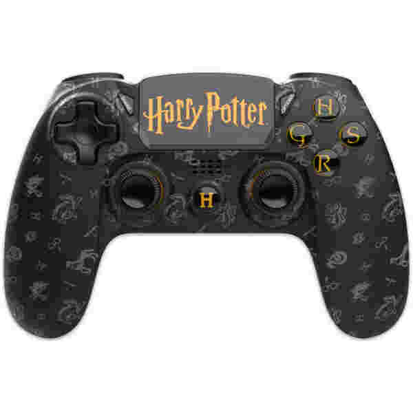 OFFICIAL HARRY POTTER - BREZŽIČNI PS4 KONTROLER - GRYFFINDOR - ČRNE BARVE