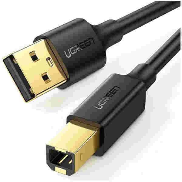 Ugreen tiskalniški kabel USB-B (moški) - USB 2.0 (moški) 480mbps 2M črn