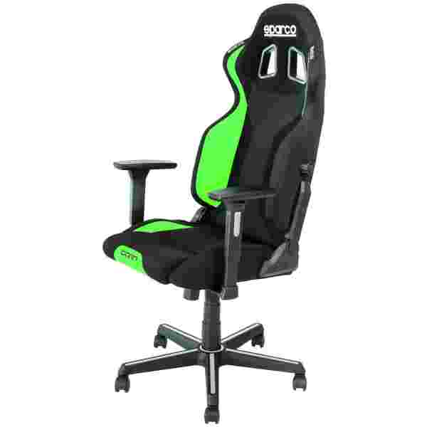 SPARCO GRIP gaming stol črno - zelene barve