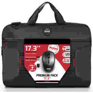 Torba za notesnik 43,9 cm (17,3″) Port Premium Pack + WL miška črna (501874) - Image 2