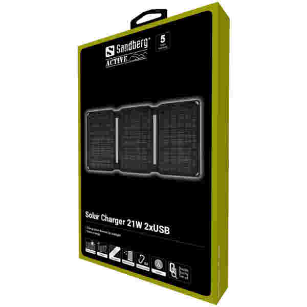 Sandberg solarni panel polnilnik 2x USB - 21W - Image 3