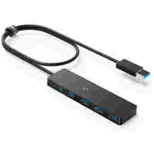 Anker Ultra Slim 4-port USB 3.0 hub črn