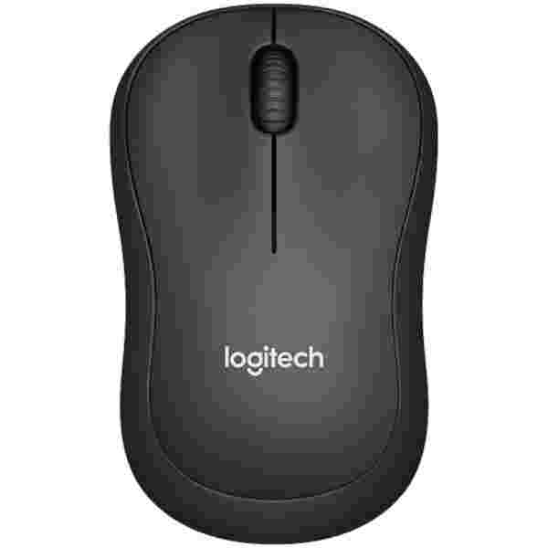 Miš Logitech brezžična optična za notesnike M220 črna silent (910-004878)