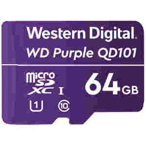 Spominska kartica SDXC-Micro 64GB WD Purple 80MB/s U1 UHS-I (WDD064G1P0C)