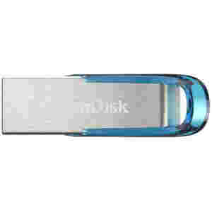 Spominski ključek 128GB USB 3.2 Sandisk Ultra Flair 150MB/s 60MB/s kovinski brez pokrovčka srebrn (SDCZ73-128G-G46B)