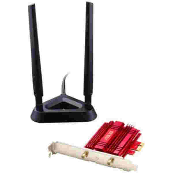 Brezžični mrežni adapter PCIe Asus WiFi5 802.11ac AC1300 1300Mbit/s Dualband 2x antena (PCE-AC56)