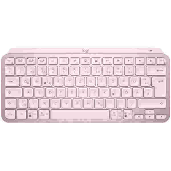 Tipkovnica brezžična Logitech MX mini US international | SLO gravura roza LED osvetlitev (920-010500)