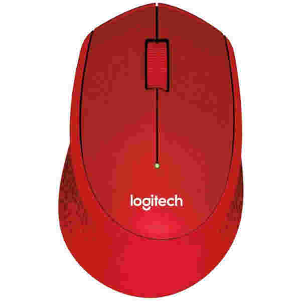 Miš Logitech brezžična optična M330 rdeča silent plus (910-004911)