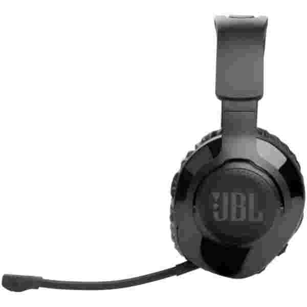 Slušalke brezžične JBL naglavne z mikrofonom USB sprejemnik Quantum črne (JBLQ350WLBLK)