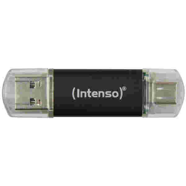 Spominski ključek 32GB USB 3.2/USB-C Intenso Twist Line 70MB/s - plastičen/s pokrovčkom/črn (3539490)