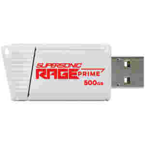 Spominski ključek 500GB USB 3.2 Patriot Supersonic Rage 600MB/s plastičen izvlečni bel (PEF500GRPMW32U)