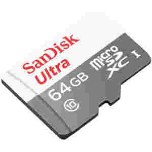 Spominska kartica SDXC-Micro 64GB Sandisk 100MB/s/UHS-I +adapter (SDSQUNR-064G-GN3MA)