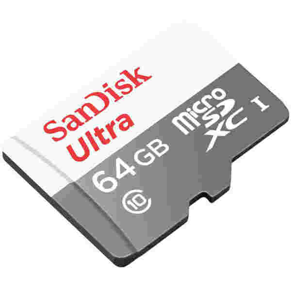 Spominska kartica SDXC-Micro 64GB Sandisk 100MB/s/UHS-I +adapter (SDSQUNR-064G-GN3MA)