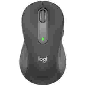 Miš brezžična + Bluetooth za levičarje Logitech M650 2000DPI Signature velikost L grafitna (910-006239)