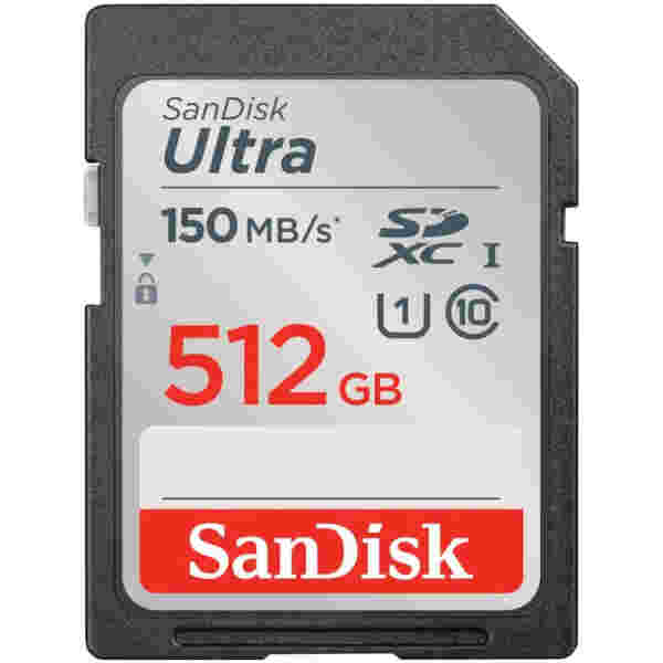 Spominska kartica SDXC 512GB Sandisk Ultra 150MB/s/U1 UHS-I (SDSDUNC-512G-GN6IN)