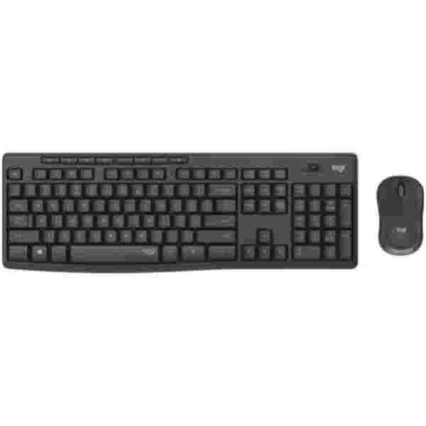 Tipkovnica in miš Logitech brezžična desktop MK295 SLO grafitna silent 920-009809