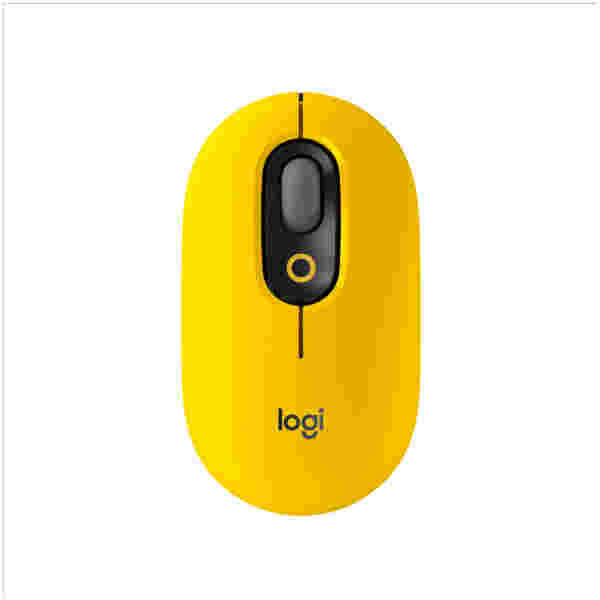 Miš  Logitech Brezžična Bluetooth POP Mouse z EMOJI - rumena (910-006546)