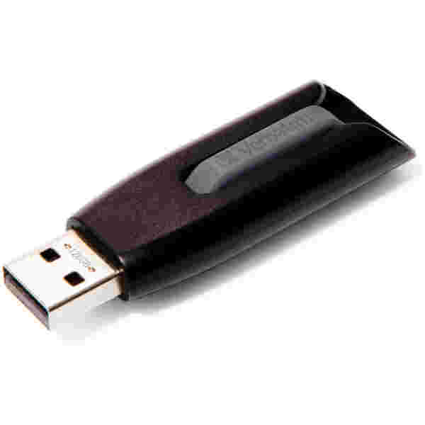 Spominski ključek 128GB USB 3.2 Verbatim Store'n'Go V3 80MB/s 25MB/s plastičen izvlečni črn (49189)