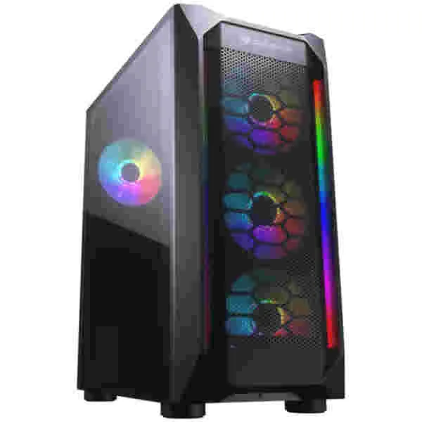 Ohišje Cougar MX410 Mesh-G RGB MidiATX - črna RGB