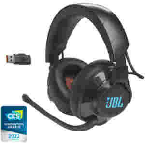 Slušalke brezžične JBL naglavne z mikrofonom USB sprejemnik Quantum 610 črna Gaming (JBLQUANTUM610BLK)