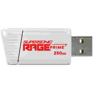 Spominski ključek 250GB USB 3.2 Patriot Supersonic Rage 600MB/s plastičen izvlečni bel (PEF250GRPMW32U)