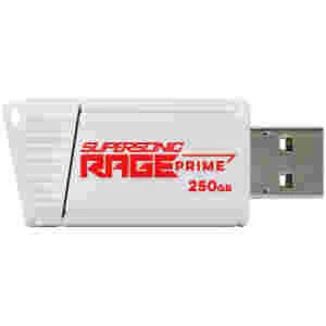 Spominski ključek 250GB USB 3.2 Patriot Supersonic Rage 600MB/s plastičen izvlečni bel (PEF250GRPMW32U)