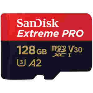 Spominska kartica SDXC-Micro 128GB Sandisk Extreme Pro 200MB/s/90MB/s U3 V30 UHS-I +adapter (SDSQXCD-128G-GN6MA)