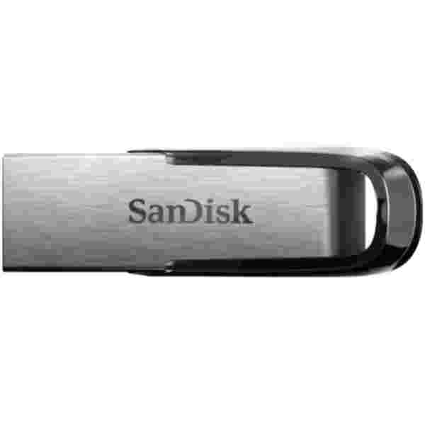 Spominski ključek 64GB USB 3.0 Sandisk Ultra Flair 150MB/s - kovinski/brez pokrovčka/črn-srebrn (SDCZ73-064G-G46)