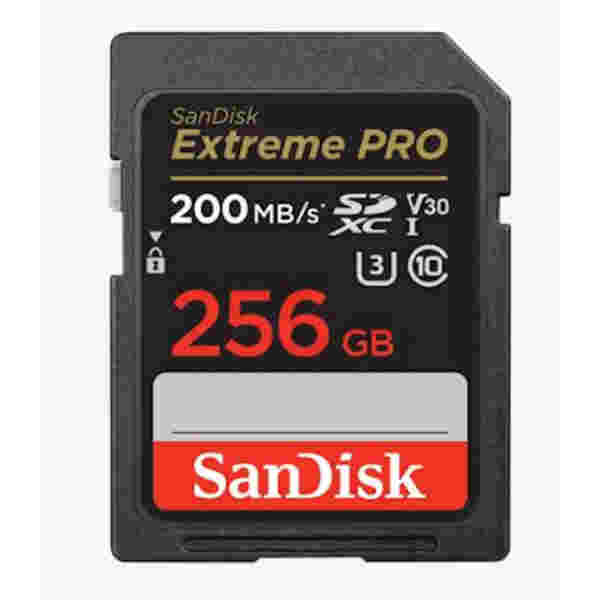 Spominska kartica SDXC 256GB Sandisk Extreme Pro 200MB/s/140MB/s U3 V30 UHS-I (SDSDXXD-256G-GN4IN)