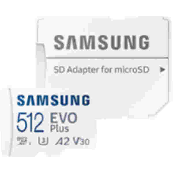 Spominska kartica SDXC-Micro 512GB Samsung Evo Plus 130MB/s/90MB/s U3 V30 UHS-I +adapter (MB-MC512KA/EU)