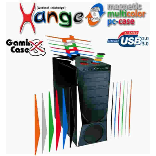 Ohišje    Rasurbo Xange USB 3.0 spredaj - možnost različnih barv z dodatki