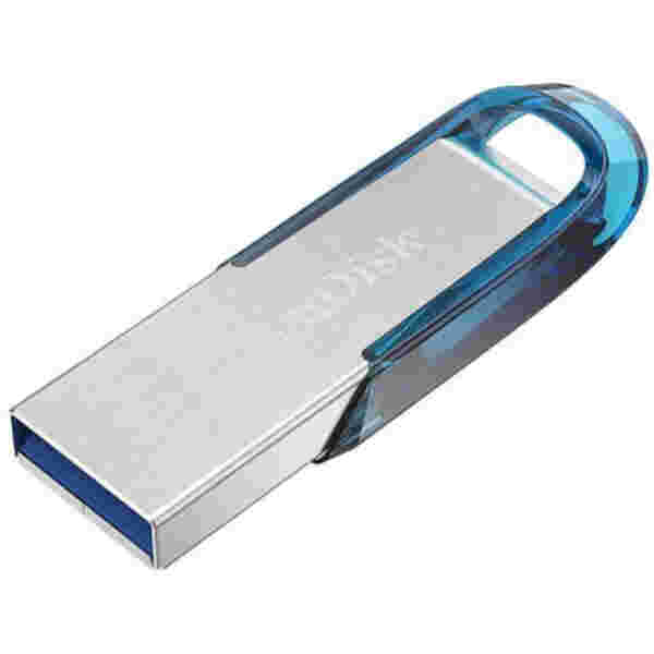 Spominski ključek 32GB USB 3.0 Sandisk Ultra Flair 150MB/s - kovinski/brez pokrovčka/srebrn (SDCZ73-032G-G46B)