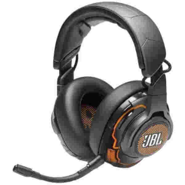 Slušalke žične JBL naglavne USB Quantum One črne RGB (JBLQUANTUMONEBLK)