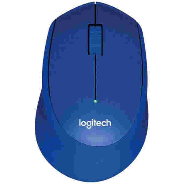 Miš Logitech brezžična optična M330 modra silent plus (910-004910)