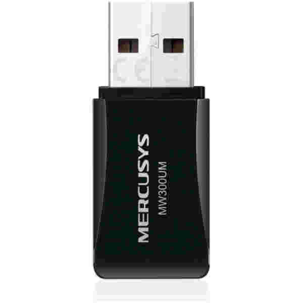 Brezžični mrežni adapter USB 2.0 MERCUSYS WiFi4 802.11n N300 300Mbit/s Nano (MW300UM)