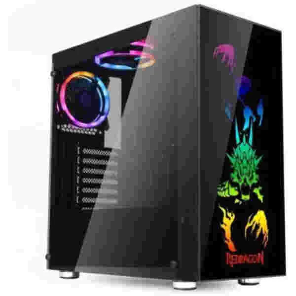 Ohišje Redragon gaming GC-608 Steeljaw MidiATX - črna RGB