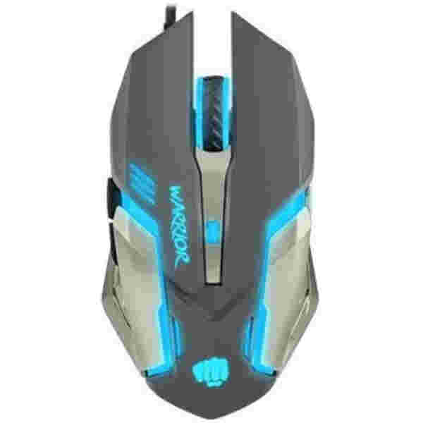 Miš NATEC USB Fury Warrior M optična gaming 3200DPI LED osvetlitev črna-modra (NFU-0869)