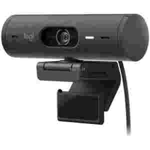 Spletna kamera Logitech BRIO 500 4MP FHD 30FPS 90° USB-C grafitna Autofokus 4xdigitalni zoom dvojni mikrofon pokrov za lečo (960-001422)