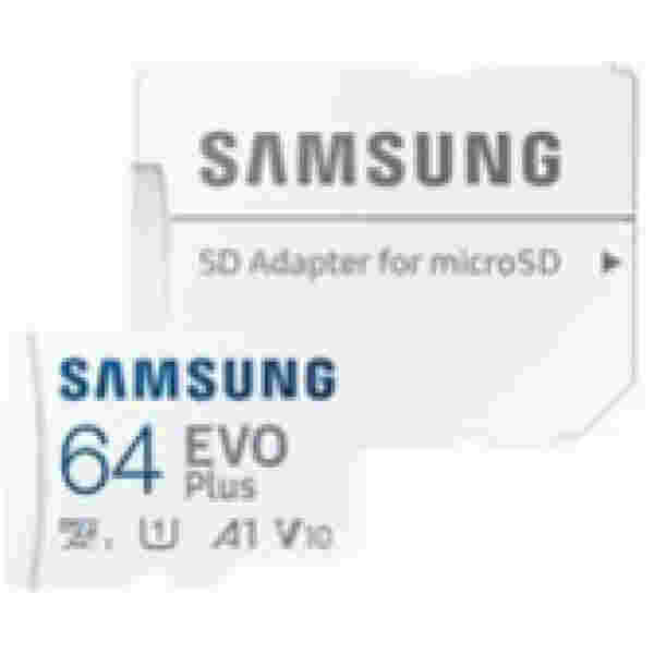 Spominska kartica SDXC-Micro 64GB Samsung 130MB/s/U1 V10 UHS-I +adapter (MB-MC64KA/EU)