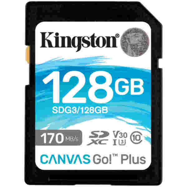 Spominska kartica SDXC 128GB Kingston 170MB/s/90MB/s U3 V30 UHS-I (SDG3/128GB)