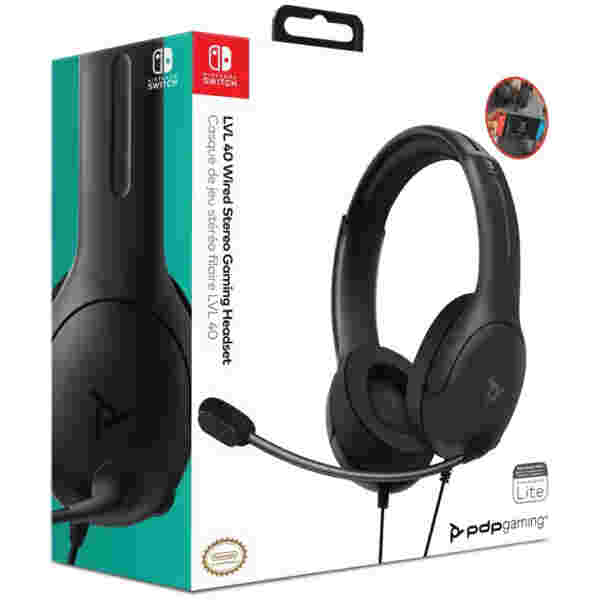 Slušalke PDP LVL40 Chat Headset za NINTENDO SWITCH črne barve - Image 3