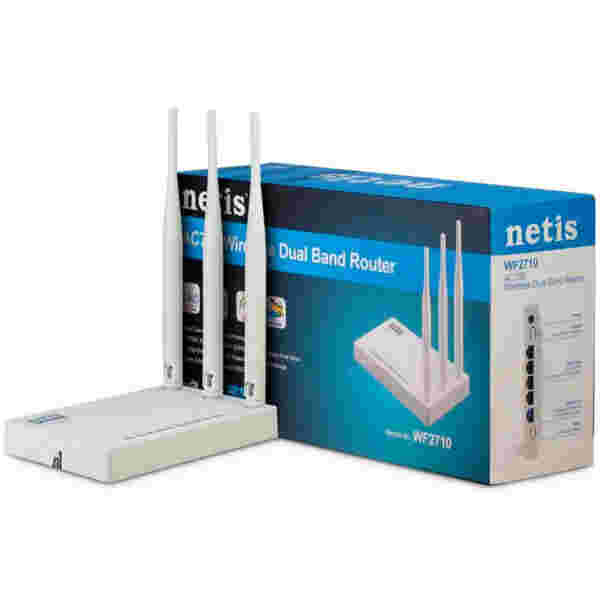 Usmerjevalnik Netis Inter-Tech WF2710 WiFi5 802.11ac 450Mbit/s 4xLAN+WAN 3x antena (88883004)