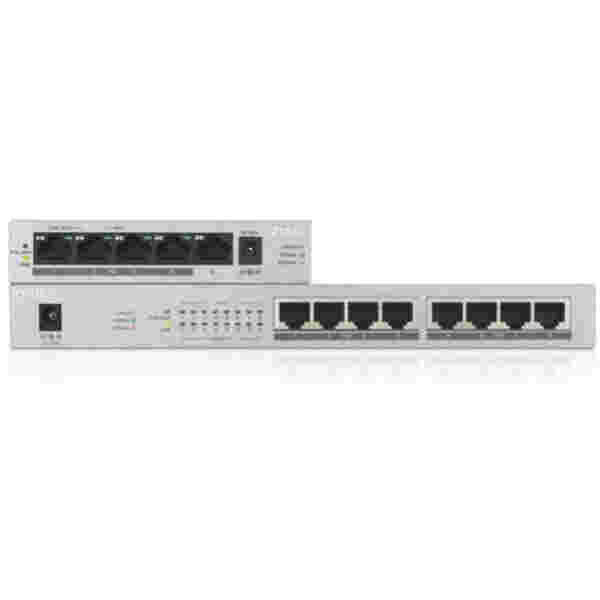 STIKALO 8-PORT ZyXEL 100/1000 PoE+ (GS1008HP-EU0101F)