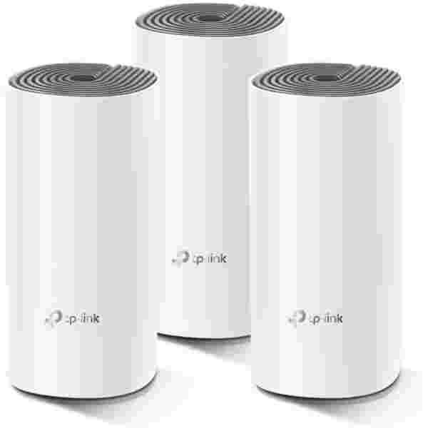 Usmerjevalnik brezžični mrežni sistem TP-Link Deco E4 WiFi5 802.11ac AC1200 867Mbit/s MESH MU-MIMO 2xLAN 2x notranja antena (Deco E4(3-pack))