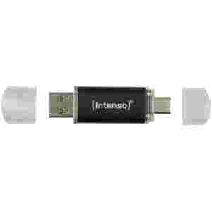 Spominski ključek 32GB USB 3.2/USB-C Intenso Twist Line 70MB/s plastičen s pokrovčkom črn (3539480)