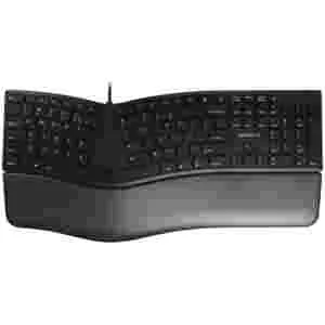 Tipkovnica Cherry USB ergonomska KC 4500 ERGO US international Ergonomska črna SLO gravura (JK-4500GB-2)