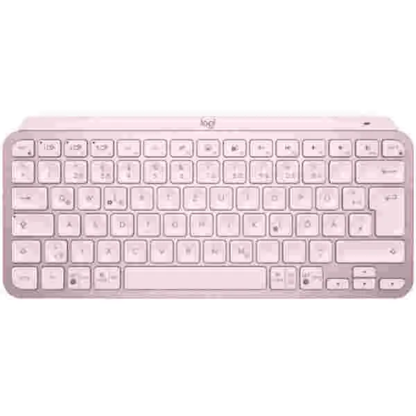 Tipkovnica brezžična Logitech MX mini US international | SLO gravura roza LED osvetlitev (920-010500)