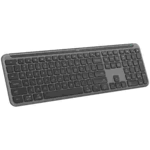 Tipkovnica brezžična + Bluetooth Logitech Signature Slim K950 US international | SLO gravura grafitna (920-012465)