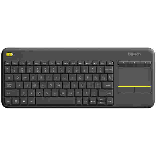 Tipkovnica brezžična Logitech K400 Plus | Slovenski nabor znakov črna + Touchpad (920-008385)